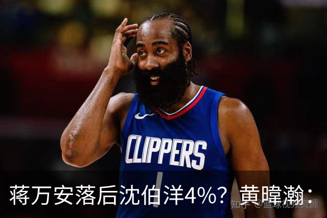 蒋万安落后沈伯洋4%？黄暐瀚：联合报民调挑动蓝营选民敏感神经